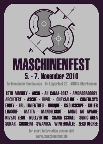 Flyer Maschinenfest 2010