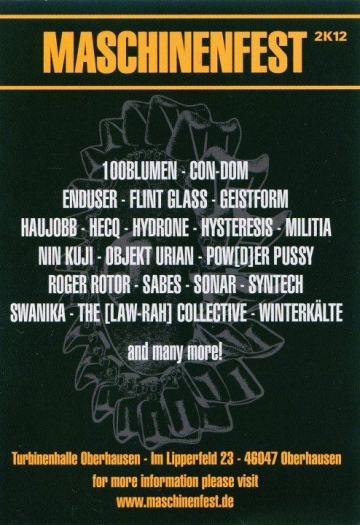 Flyer Maschinenfest 2012