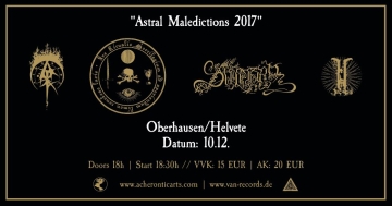Flyer Astral Maledictions 2017