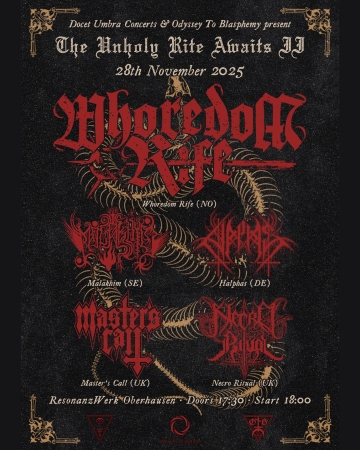 Flyer The Unholy Rite Awaits II