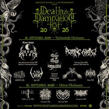 Flyer Death & Damnation Fest 2026