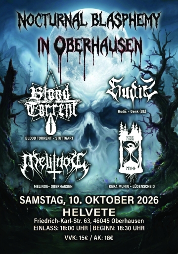 Flyer Nocturnal Blasphemy in Oberhausen