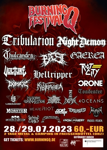 Flyer Burning Q Festival 2023