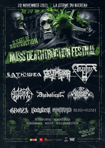 Flyer Mass Deathtruction Festival 2021