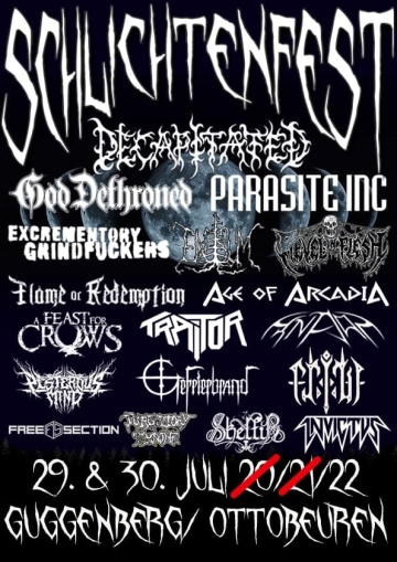 Flyer Schlichtenfest Open Air 2022