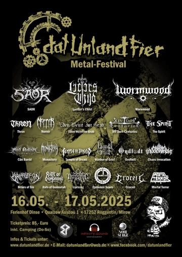 Flyer Dat Unland Fier Metal Festival 2025