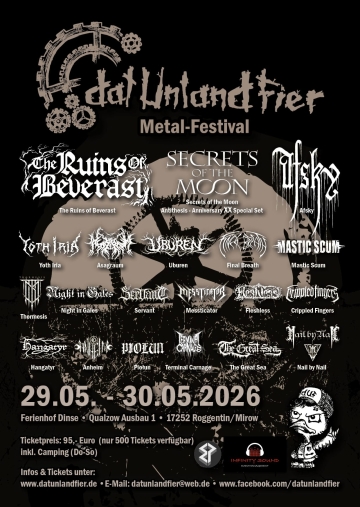 Flyer Dat Unland Fier Metal Festival 2026