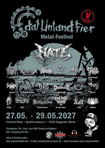 Flyer Dat Unland Fier Metal Festival 2027