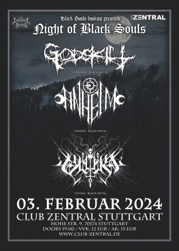 Flyer Godskill w/ Anheim & Vltima