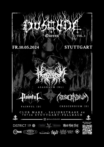 Flyer Asagraum w/ Painfull & Crescendium