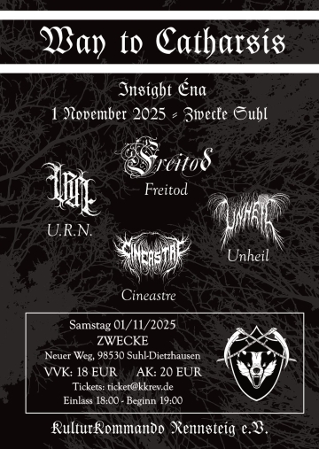 Flyer Way to Catharsis -Insight Éna-