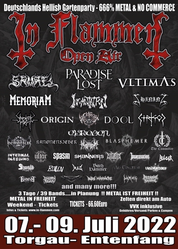 Flyer In Flammen Open Air 2022