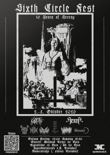 Flyer Sixth Circle Fest XVI - 10 Years of Heresy