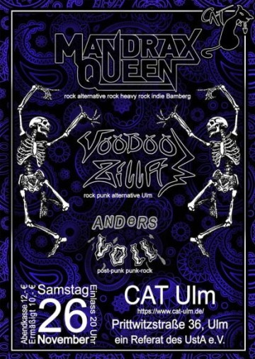 Flyer Mandrax Queen w/ Voodoozilla & Andersvoll