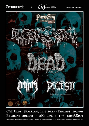 Flyer Party.San Warm Up mit Fleshcrawl, Dead, Crypts und Digest!
