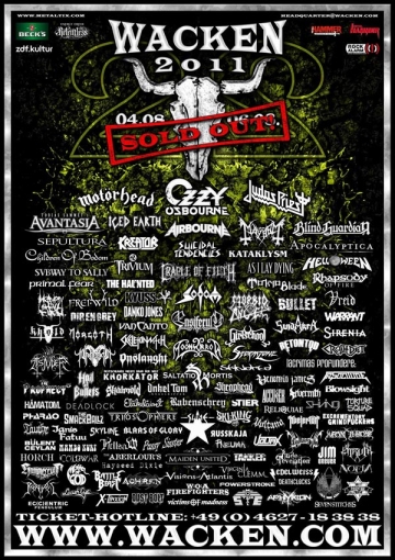 Flyer Wacken Open Air 2011