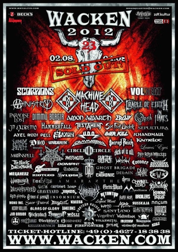 Flyer Wacken Open Air 2012
