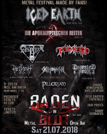 Flyer Baden in Blut Open Air 2018
