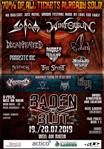 Flyer Baden in Blut Open Air 2019