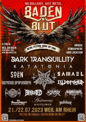Flyer Baden in Blut Open Air 2023
