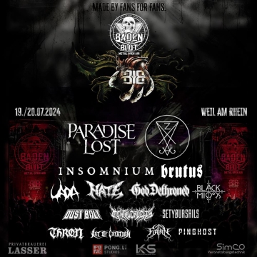 Flyer Baden in Blut Open Air 2024