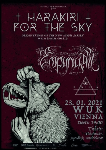 Flyer Harakiri For The Sky w/ Empyrium & Karg