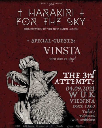 Flyer Harakiri For The Sky w/ Vinsta