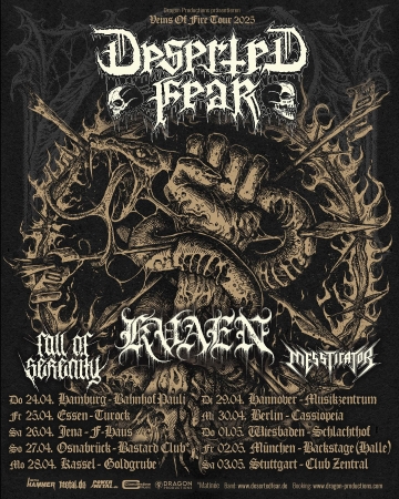 Flyer Veins Of Fire Tour 2025