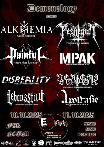 Flyer Demonology Fest Wuppertal Oktober 2025