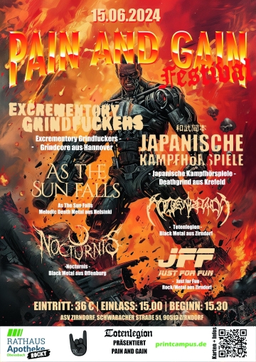 Flyer Pain & Gain Festival 2024