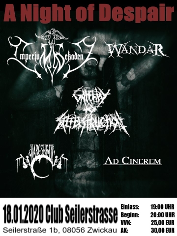 Flyer Wandar w/ Imperium Dekadenz - A Night of Despair