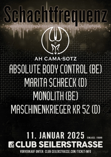 Flyer Schachtfrequenz Festival 2025