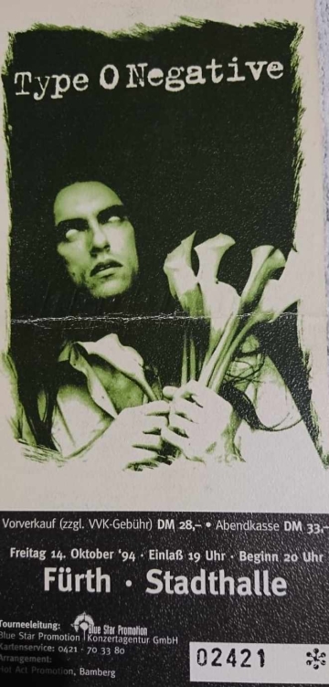 Ticket Type o Negative w/ Tiamat