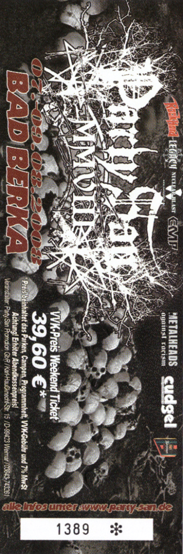 Ticket Party.San Open Air 2008