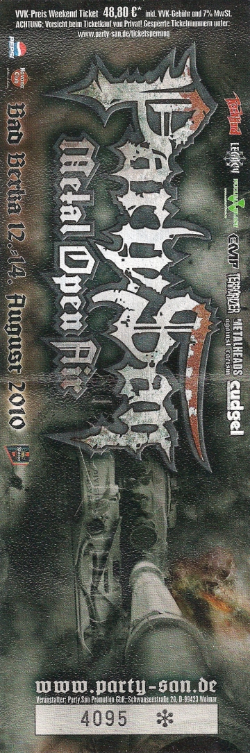 Ticket Party.San Open Air 2010