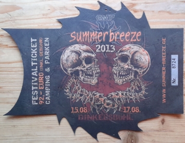 Ticket Summer Breeze Open Air 2013