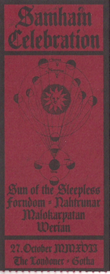 Ticket Samhain Celebration 2017