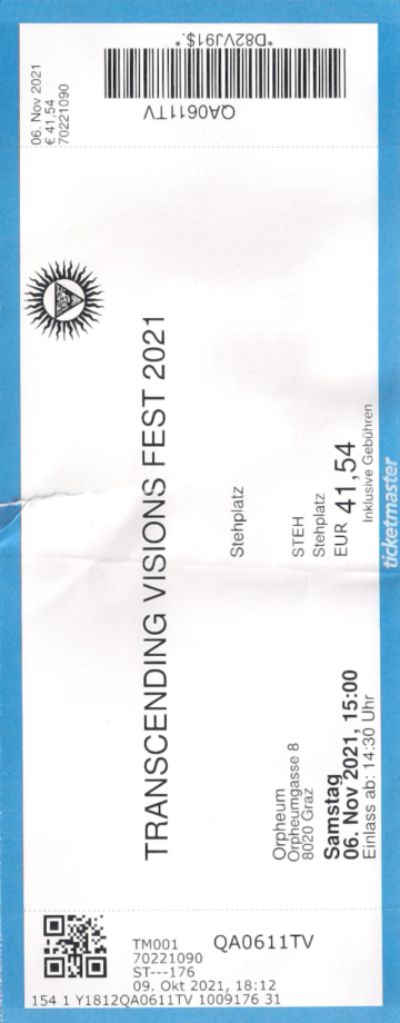 Ticket Transcending Visions Fest 2021