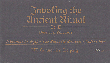 Ticket Invoking The Ancient Ritual Pt. II