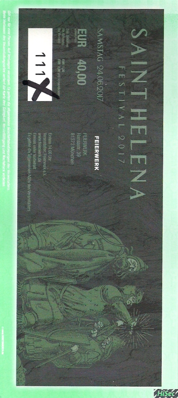 Ticket Saint Helena Festival 2017