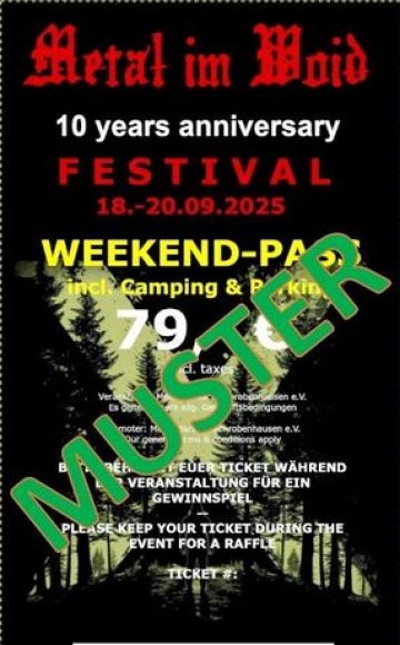 Ticket Metal im Woid Part X 2025