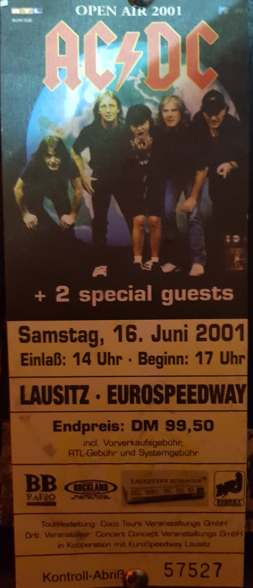 Ticket AC/DC w/ Toten Hosen & Megadeth