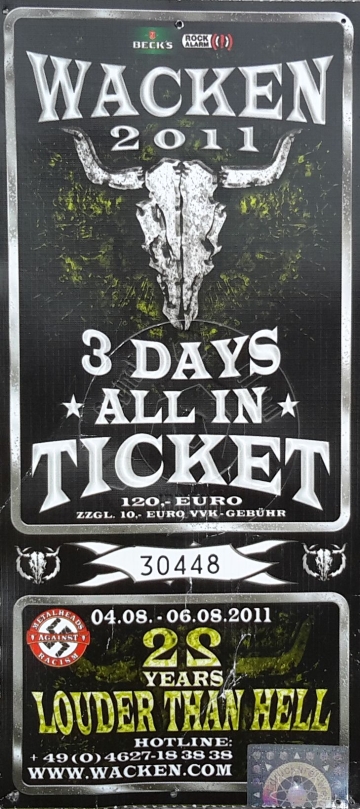 Ticket Wacken Open Air 2011