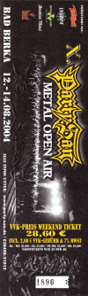 Ticket Party.San Open Air 2004