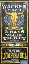 Ticket Wacken Open Air 2009
