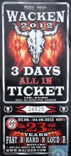 Ticket Wacken Open Air 2012