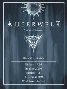 Flyer Außerwelt w/ No Sun No Moon