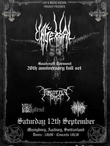 Flyer Urgehal w/ Forgotten Tomb & Ghörnt & Myrkvid