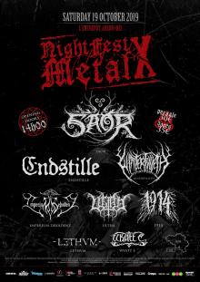 Flyer Night Fest Metal X