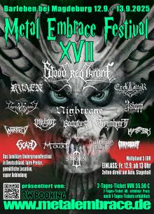Flyer Metal Embrace Festival 2025